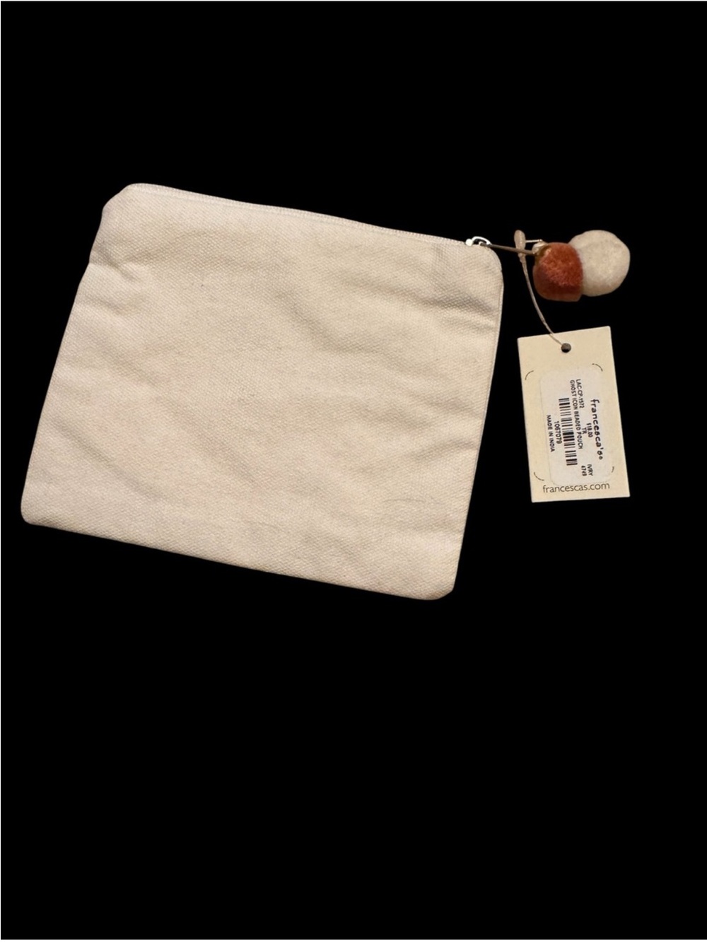 Francesca's Beaded Ghost Zip Pouch - NWT - Picture 3 of 8